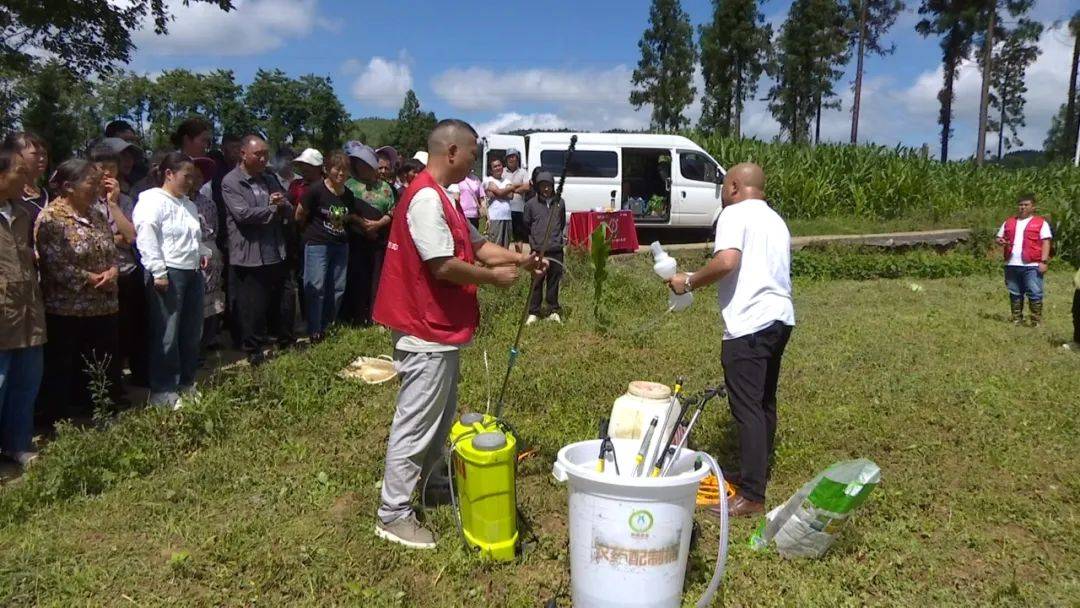 鐘山區(qū)大河鎮(zhèn)開展糧食作物病蟲害防治及鼠害綠色防控技術(shù)集成示范現(xiàn)場培訓(xùn)會:病蟲害防治